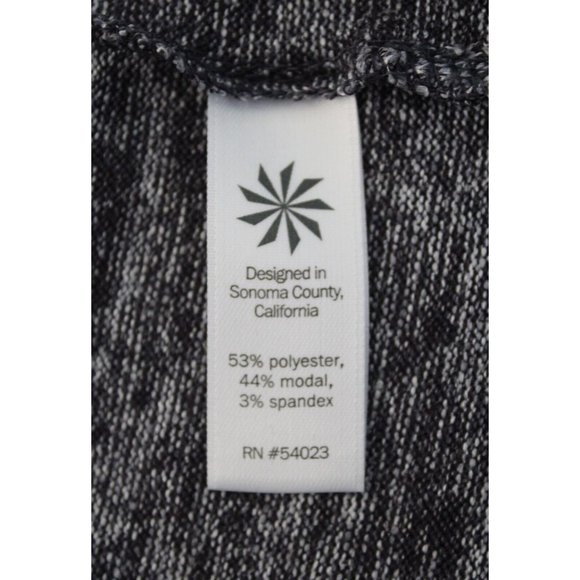 ATHLETA Pose Tunic Top Thumbholes Charcoal Gray Curved Hem, Size S Small - Picture 7 of 7